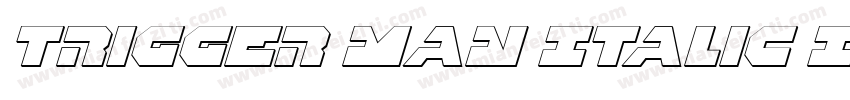 Trigger Man Italic I字体转换